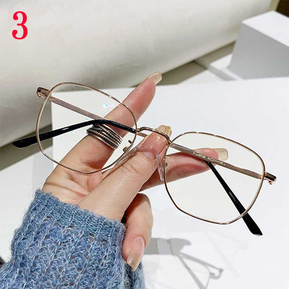 Insta Influencer Fashion Square Frame Plain Glasses Sunglasses Men Women Classic Travel Optical Glasses