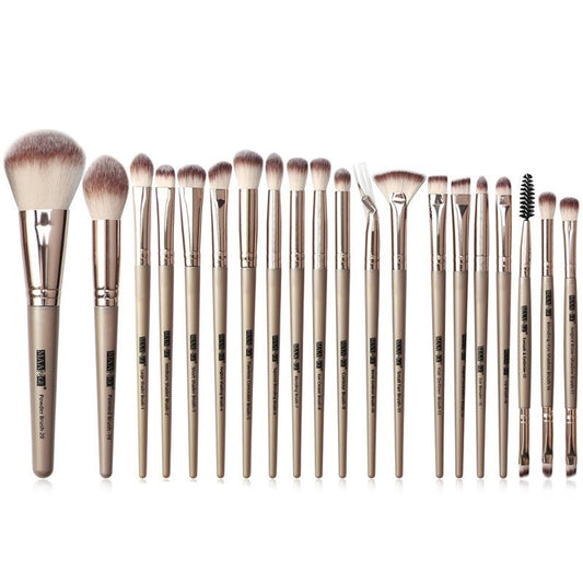 20pcs Pro Makeup Brushes Eyebrow Eyeshadow Eyeliner Blending Crease Kit Eyelash Brush