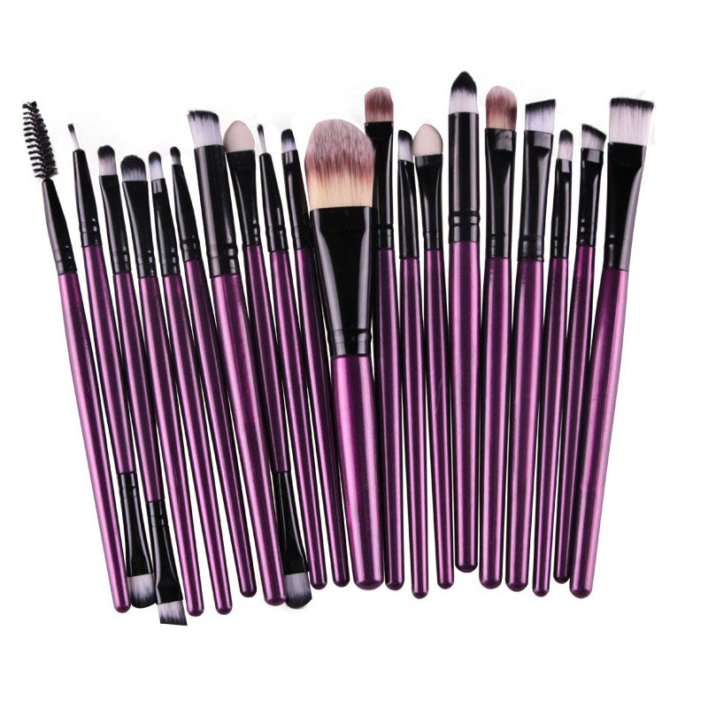 20pcs/Set Makeup Brushes Eyeshadow Eyeliner Kit Eyelash Brush