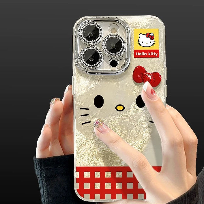 3D bow Kitty phone case