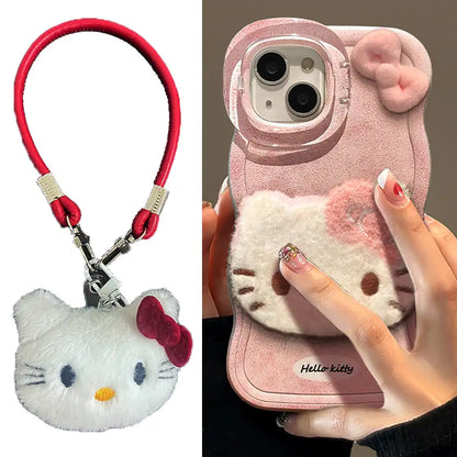 Kitty Chain Back Cover For iPhone Case With Foldable Kickstand