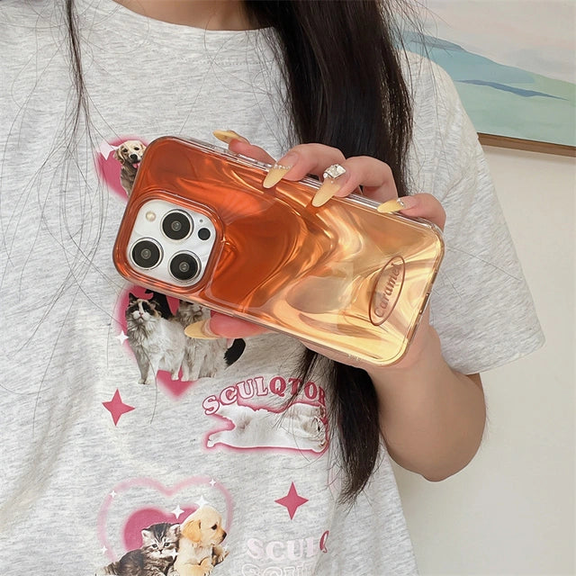 Heart Shaped Phone Grip Kickstand PopSockets Gradient Color Phone Case For iPhone 17 16 15 14 13 12 11 Pro Max Plus