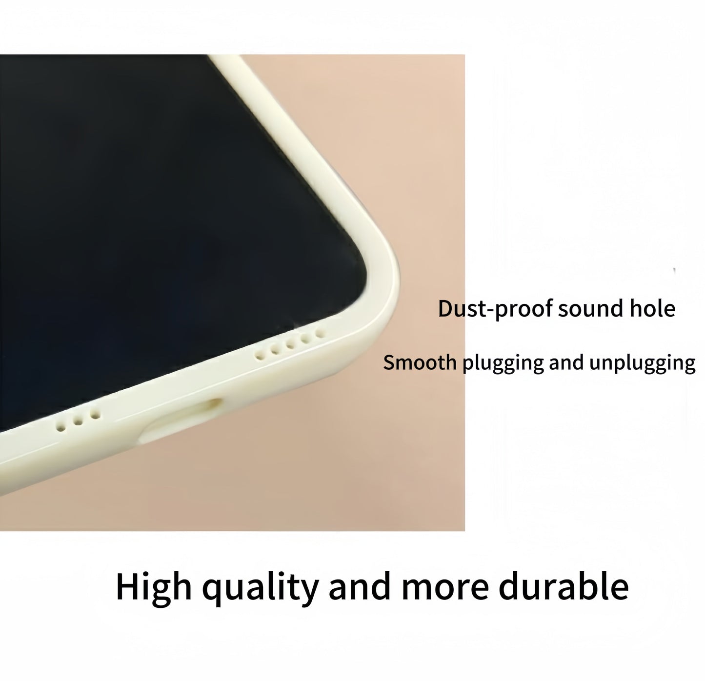 White Strawberry Bear Flip Phone Case with Mirror and Stand