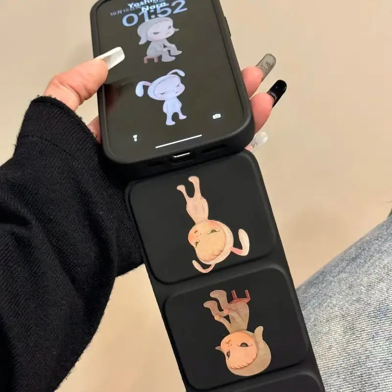 Cartoon Puppy Yoshi Nara Foldable iPhone Case