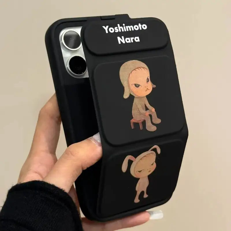 Cartoon Puppy Yoshi Nara Foldable iPhone Case