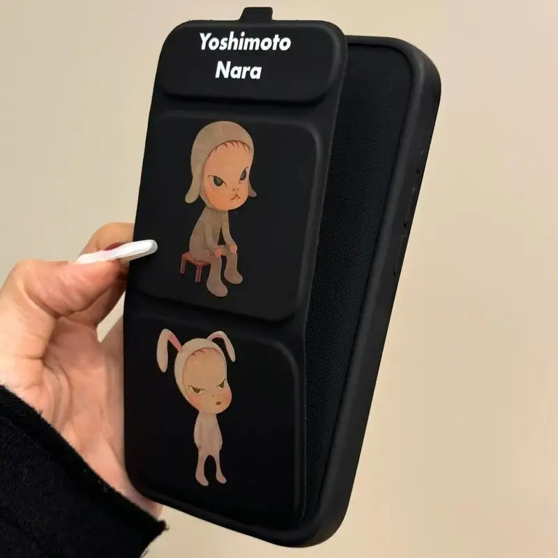 Cartoon Puppy Yoshi Nara Foldable iPhone Case