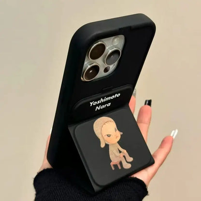 Cartoon Puppy Yoshi Nara Foldable iPhone Case