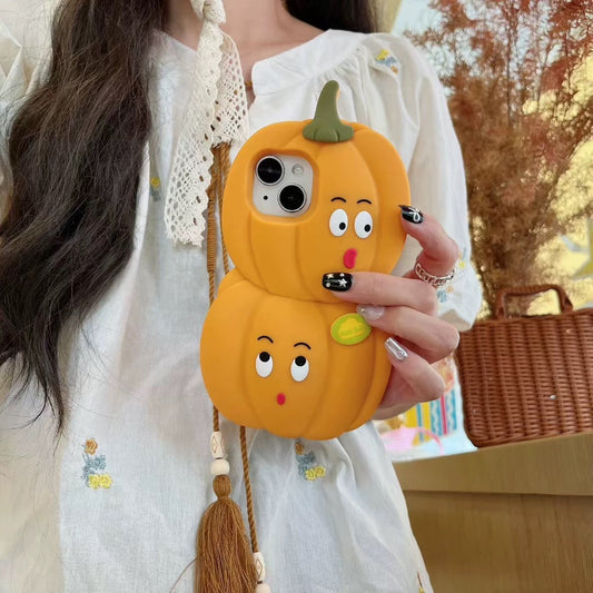 Halloween cartoon fun pumpkin phone case