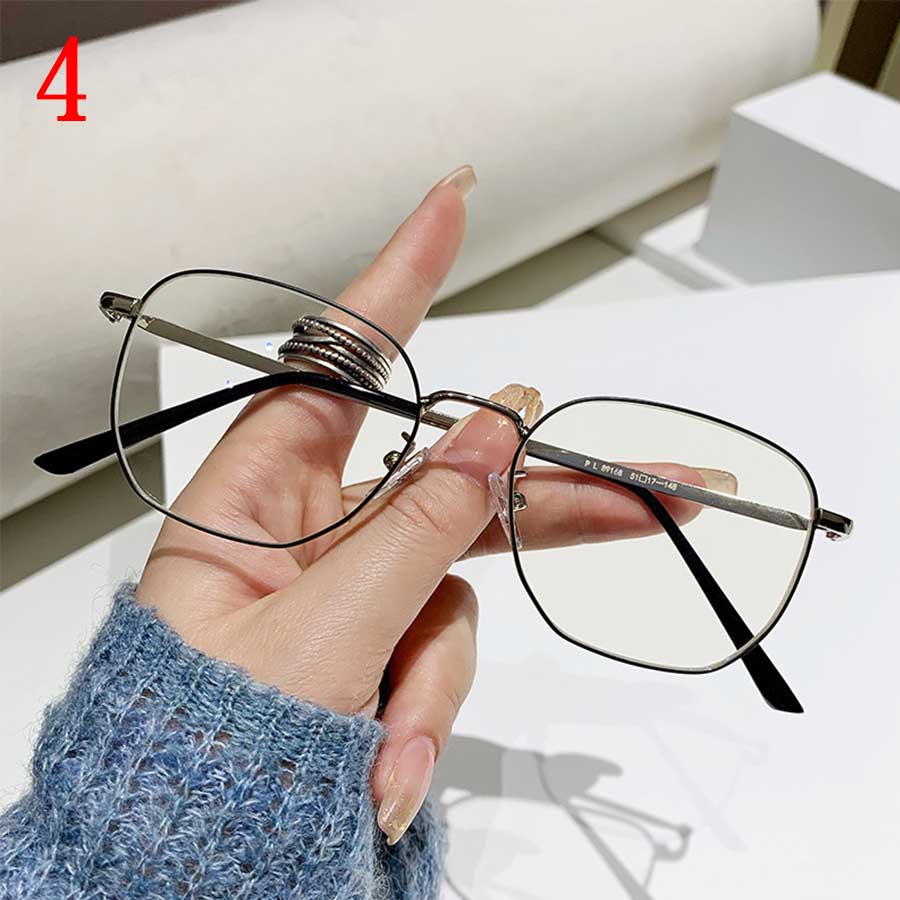 Insta Influencer Fashion Square Frame Plain Glasses Sunglasses Men Women Classic Travel Optical Glasses