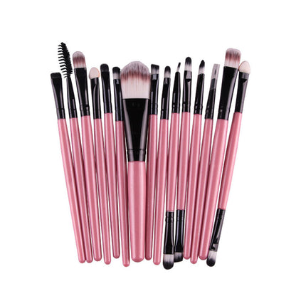 15pcs Makeup Brushes Eyebrow Eyeshadow Eyeliner Kit Eyelash Brush