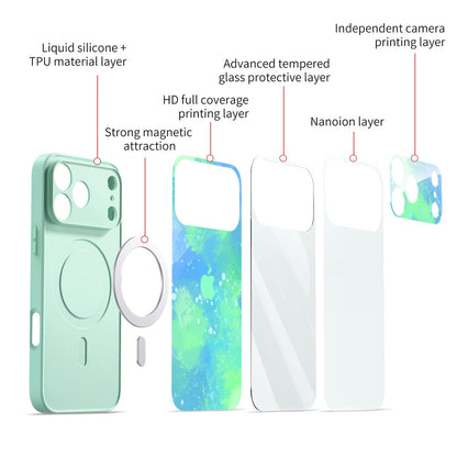 Coque pour iPhone à motif dégradé de nuages