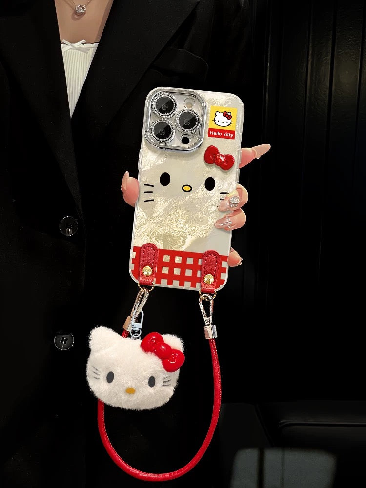 3D bow Kitty phone case