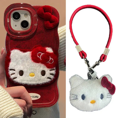 Kitty Chain Back Cover For iPhone Case With Foldable Kickstand