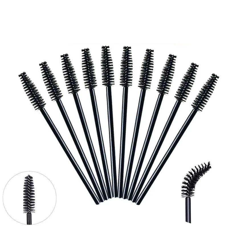 50/1000pcs Disposable Eyelash Brushes Eyelashes Extension Tools Eyebrow Brush Mascara Wands Applicator Spoolers Makeup Tools