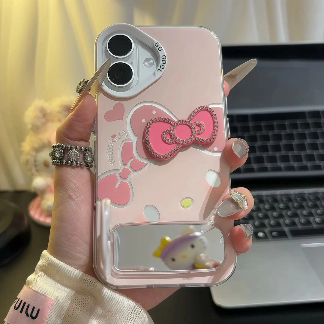 Pink Kitty stand phone case