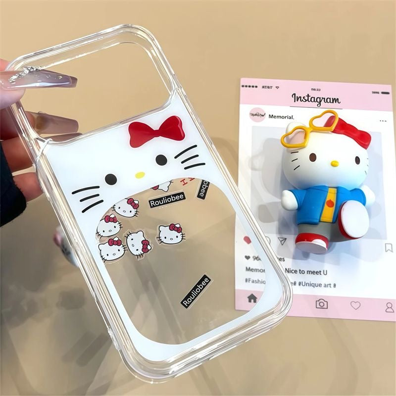 Liquid Quicksand Kitty Phone Case for iPhone