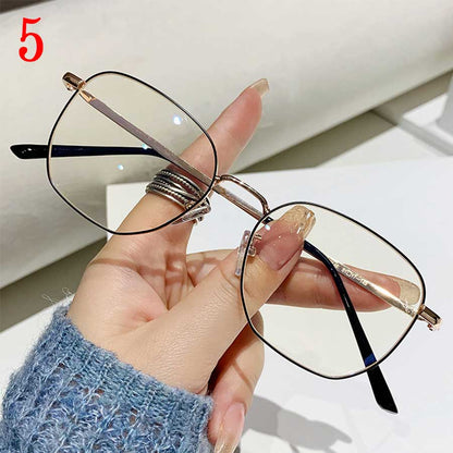 Insta Influencer Fashion Square Frame Plain Glasses Sunglasses Men Women Classic Travel Optical Glasses