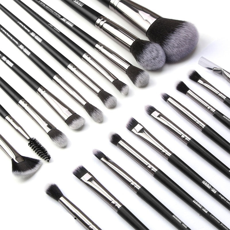 20pcs Pro Makeup Brushes Eyebrow Eyeshadow Eyeliner Blending Crease Kit Eyelash Brush