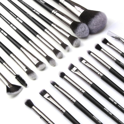 20pcs Pro Makeup Brushes Eyebrow Eyeshadow Eyeliner Blending Crease Kit Eyelash Brush