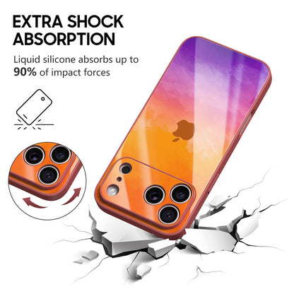 Coque pour iPhone à motif dégradé de nuages