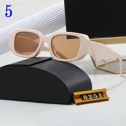 Insta Influencer Fashion Square Frame Plain Glasses Sunglasses Men Women Classic Travel Optical Glasses