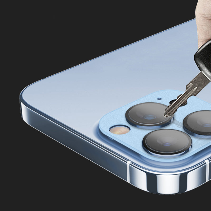 Black - Aluminum Alloy Camera Protective Film