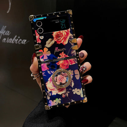 Vintage Fashion Rose Ring Phone Case for Samsung Galaxy Z Flip4 Flip3