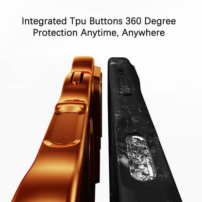 Étui pour iPhone à chargement magnétique électroplaqué en forme de vague