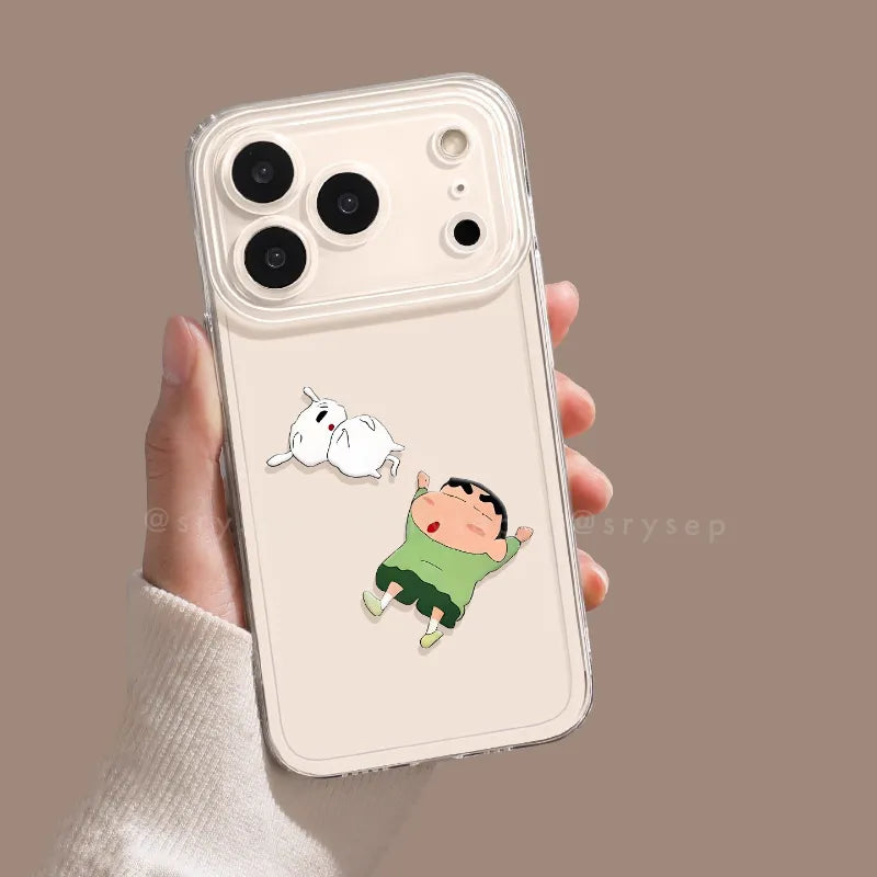 Cute Cartoon Clear Phone Case For iPhone