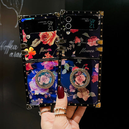 Vintage Fashion Rose Ring Phone Case for Samsung Galaxy Z Flip4 Flip3