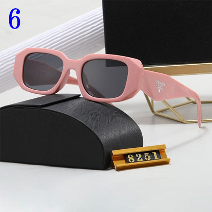 Insta Influencer Fashion Square Frame Plain Glasses Sunglasses Men Women Classic Travel Optical Glasses