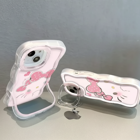 Pink heart Kitty phone case