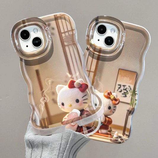 Invisible dual-stand Kitty phone case