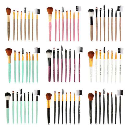 8pcs Makeup Brushes Set Powder Foundation Blush Blending Eyeshadow Lip Cosmetic Brush Beauty Tool