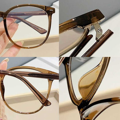 Insta Influencer Fashion Square Frame Plain Glasses Sunglasses Men Women Classic Travel Optical Glasses