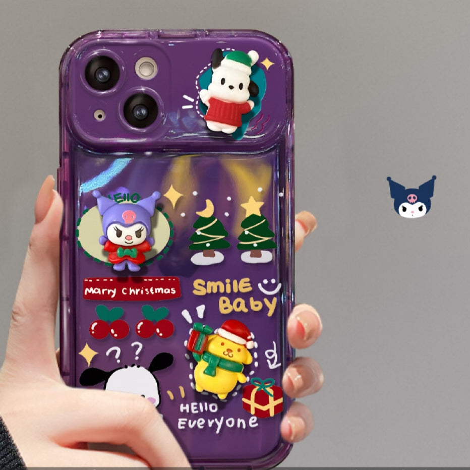 Christmas Doll Flip Mirror Phone Case