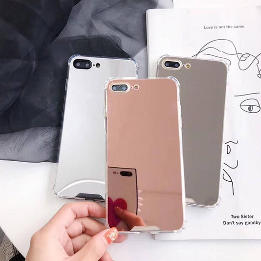 Luxury Plating Bling Soft Mirror Case For iPhone 17 Air 16 15 14 13 12 11 Pro Max X XR XS Max 7 8 Plus