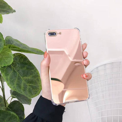 Luxury Plating Bling Soft Mirror Case For iPhone 17 Air 16 15 14 13 12 11 Pro Max X XR XS Max 7 8 Plus