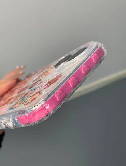 Coque de téléphone transparente Kitty Hawaii mignonne et kawaii