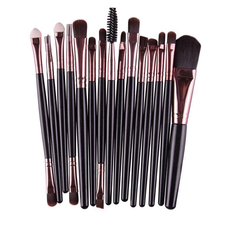 15pcs Makeup Brushes Eyebrow Eyeshadow Eyeliner Kit Eyelash Brush