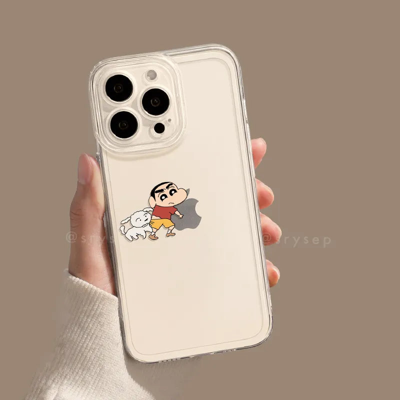 Cute Cartoon Clear Phone Case For iPhone