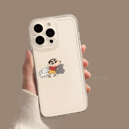 Cute Cartoon Clear Phone Case For iPhone