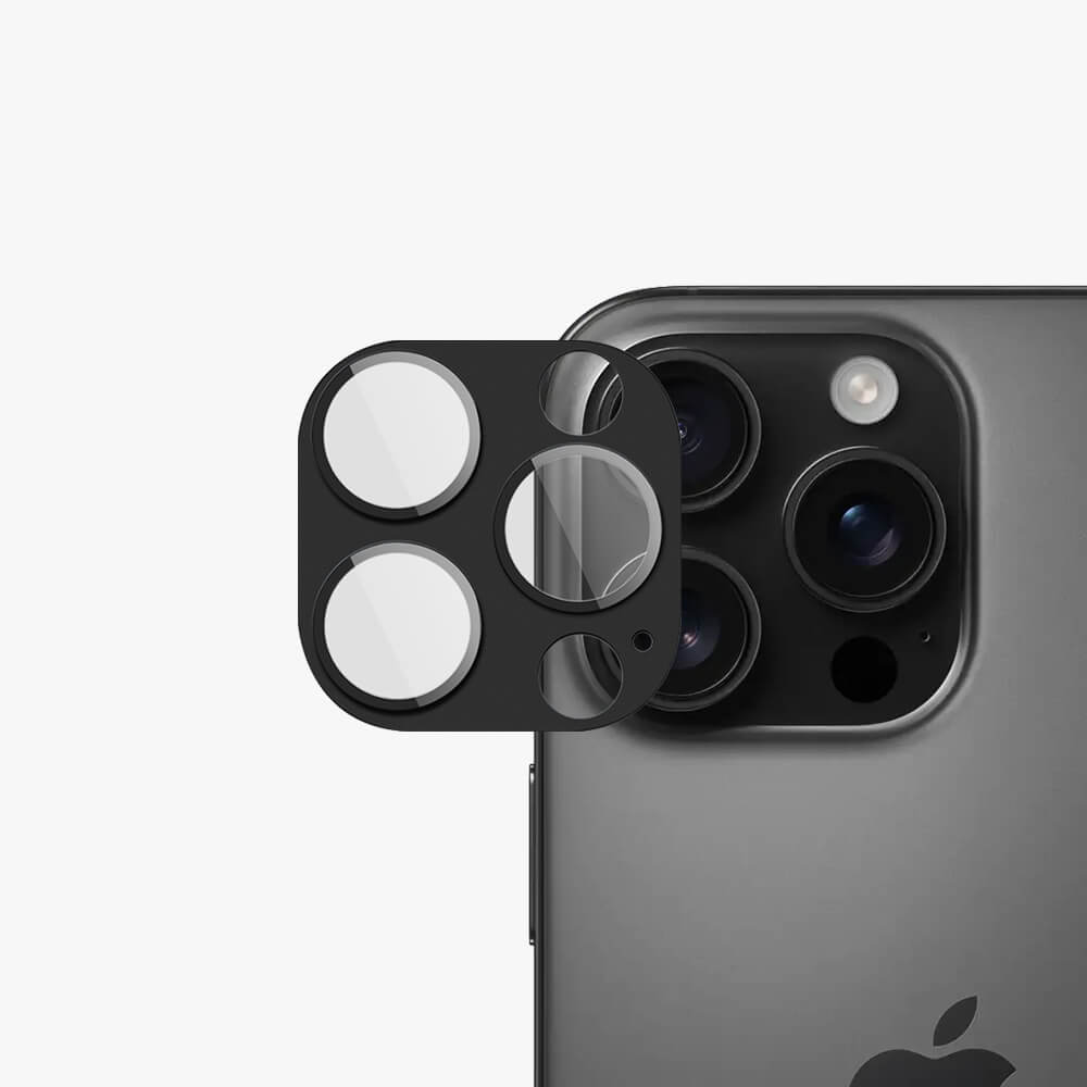 Black - Aluminum Alloy Camera Protective Film