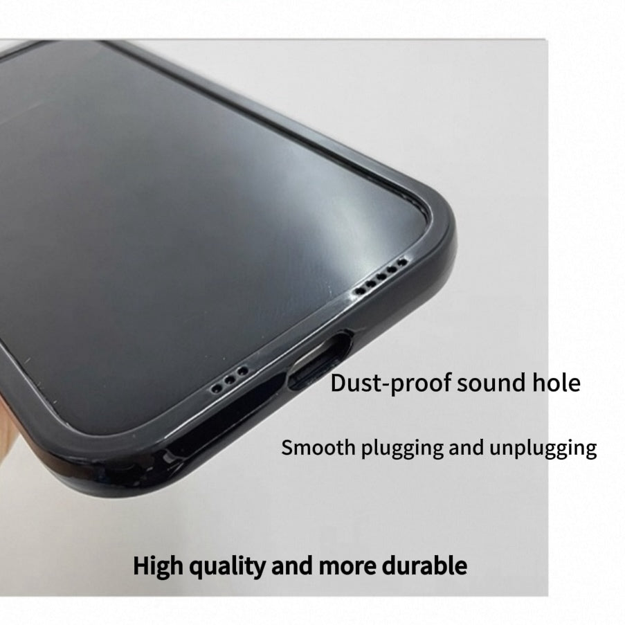 Strawberry Bear Antler Mickey Flip Mirror Phone Case