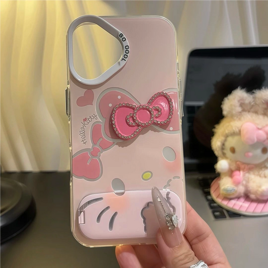 Pink Kitty stand phone case