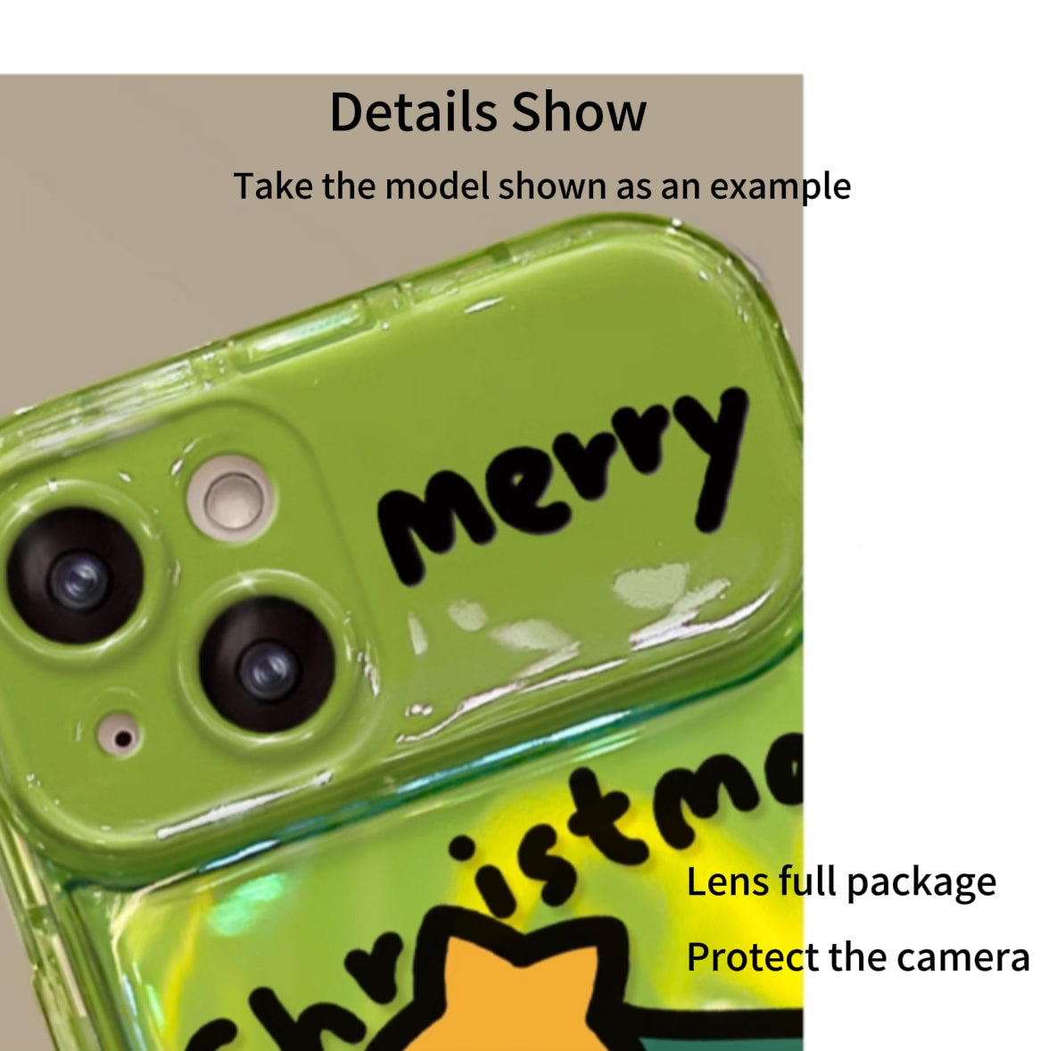 Santa Claus Flip Mirror Phone Case