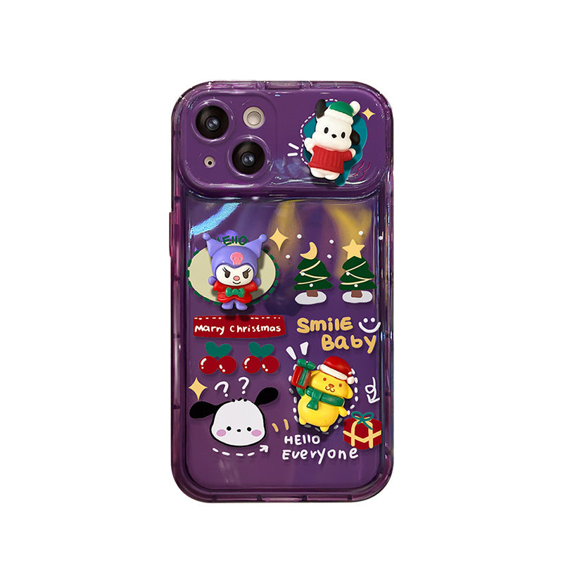 Christmas Doll Flip Mirror Phone Case