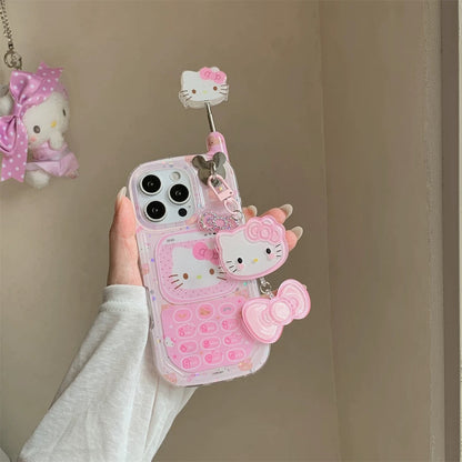 Pink bow Kitty mobile phone case