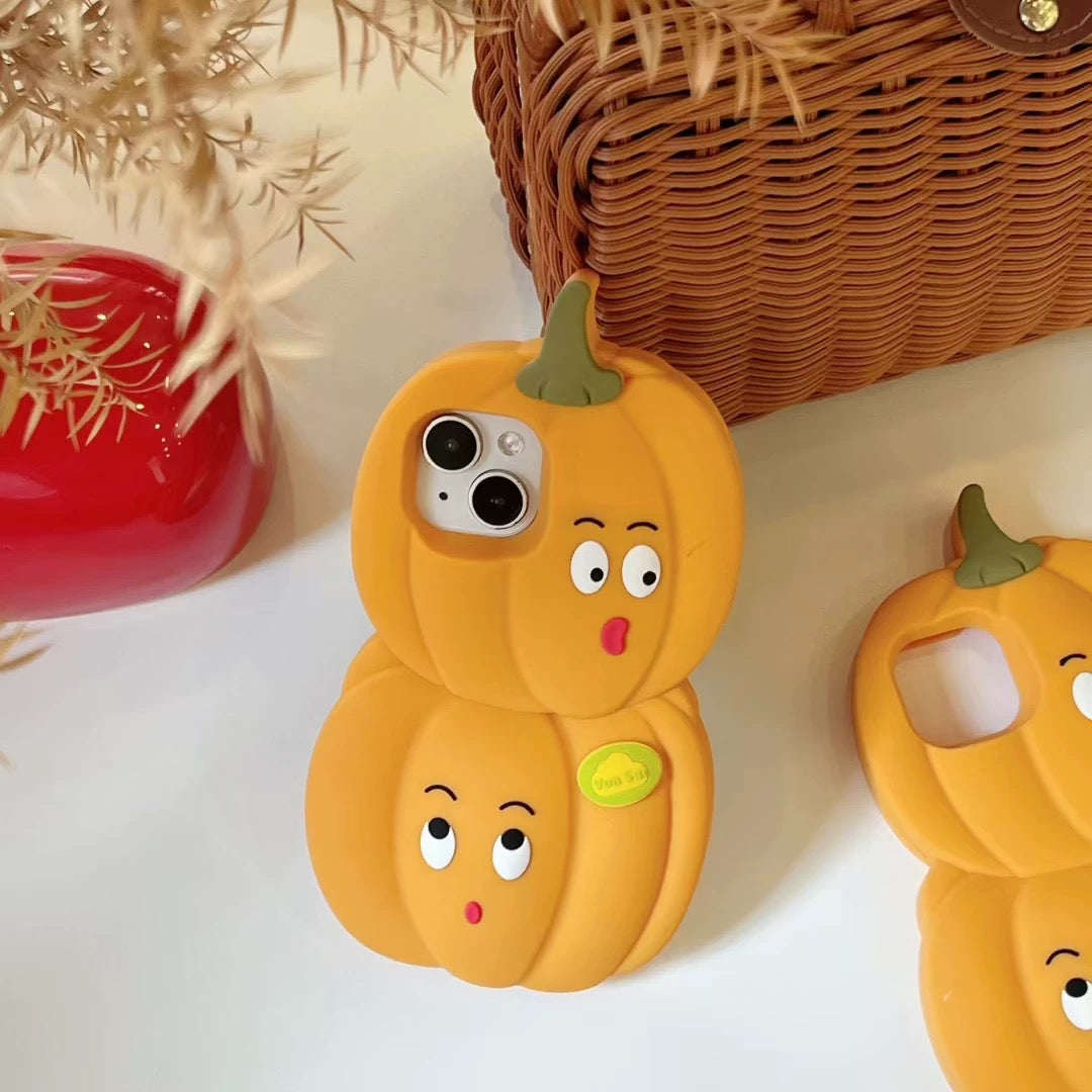 Halloween cartoon fun pumpkin phone case