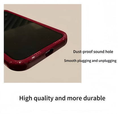 Christmas Tree Flip Phone Case with Mirror and Stand